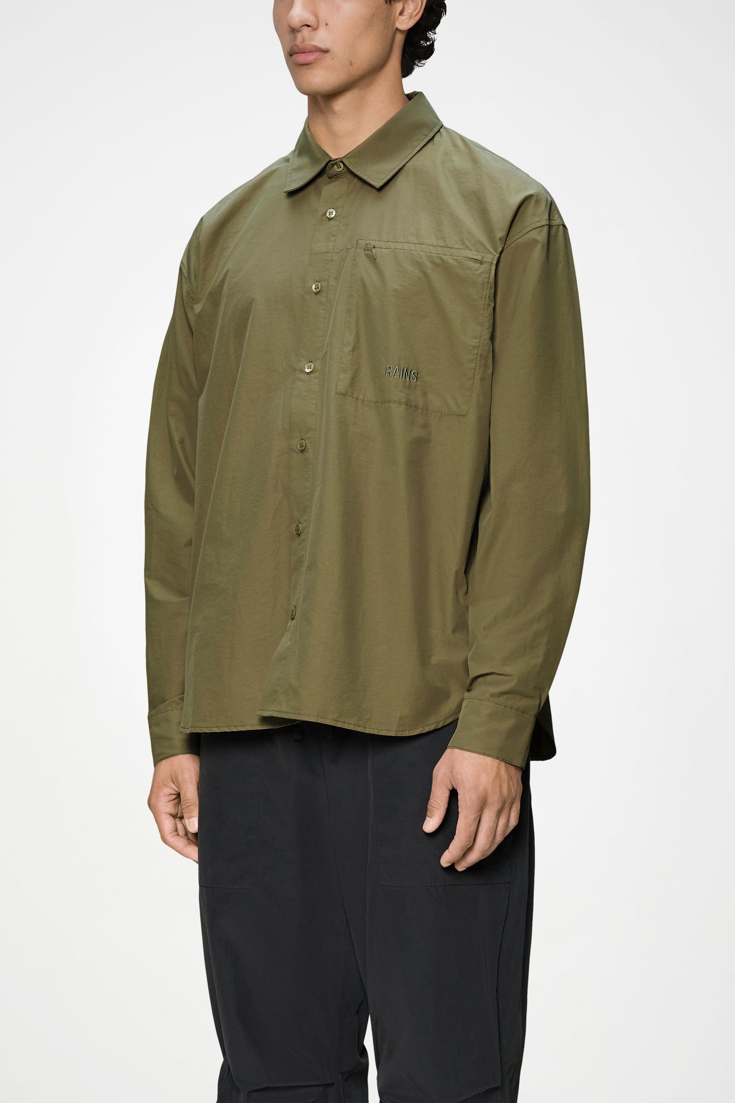 Light Woven Long Sleeve Shirt
