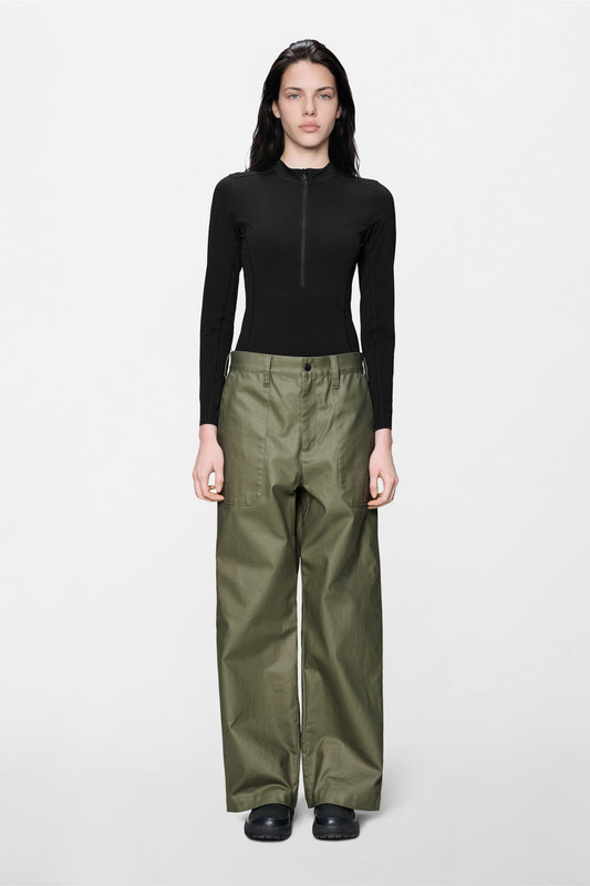 Heavy Woven Pants Straight