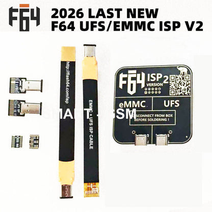 Flash 64 Ultra F64 Box UFS & EMMC ISP V2 Adapter for Electronics Repair