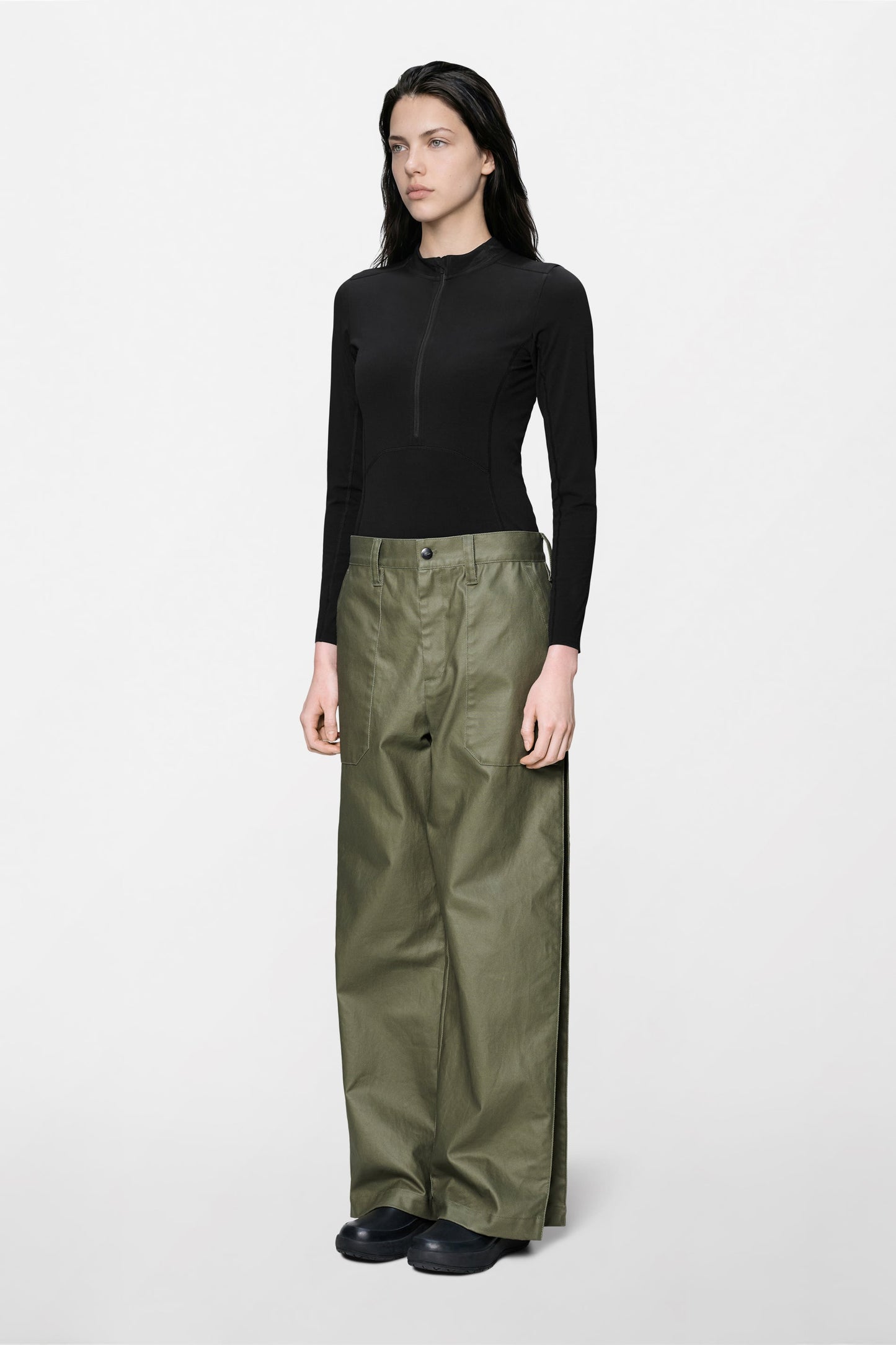 Heavy Woven Pants Straight