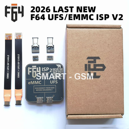 Flash 64 Ultra F64 Box UFS & EMMC ISP V2 Adapter for Electronics Repair