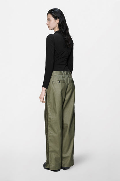 Heavy Woven Pants Straight