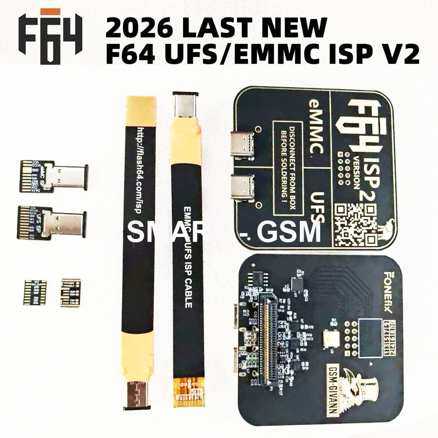 Flash 64 Ultra F64 Box UFS & EMMC ISP V2 Adapter for Electronics Repair